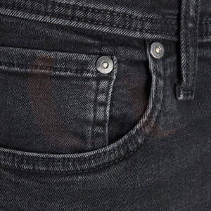 Pantalon en jean skinny taille haute noir clair à la mode pour femme - Product Image 4