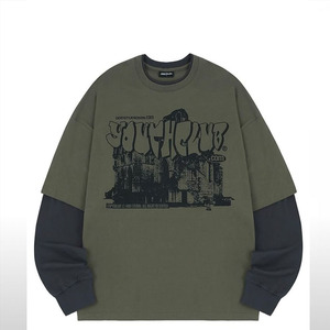 เสื้อยืดผ้าพรีเมียม แขนยาวสองชั้น พิมพ์ลายคุณภาพสูง - Product Image 3