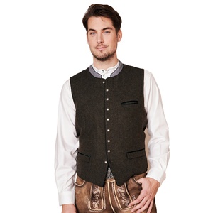 Gilet réversible de haute qualité pour homme, style bavarois, automne-hiver, chaud, décontracté, vintage, respirant, vêtement d'extérieur, OEM disponible - Product Image 1