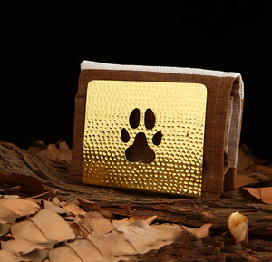 Porte-mouchoirs en bois et en laiton luxueux artisanat unique table de restaurant porte-serviettes en laiton - Product Image 5