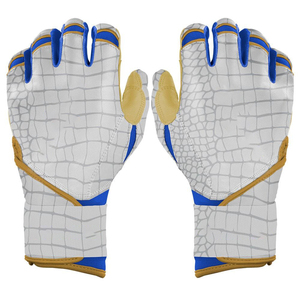 Nouveau dernier design combinaison de couleurs unique poignet longueur manchette numérique cuir fait gants de baseball meilleurs gants de frappe de softball - Product Image 5