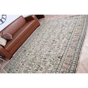 พรมขนาด 6.3x8.3 ฟุต, พรมวินเทจสไตล์ตุรกี, พรมลายสัตว์สีน้ำตาล - Product Image 4