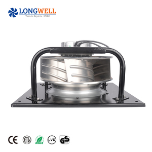 롱웰 400mm 700w 230v EC 저소음 고풍량 후곡형 알루미늄 합금 임펠러 브라켓 송풍팬 - Product Image 1
