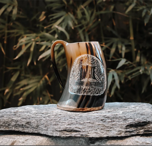 Handcarved Gifts for Him Viking Drinking <b>Mugs</b>, Anniversary Gift, Husband Gifts, Couples Gift, Christmas Gifts - Product Image 2