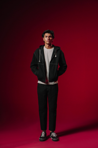 Sweat à capuche en coton avec fermeture éclair intégrale en polyester thermique personnalisé sweatshirts à capuche d'hiver pour hommes conçus sur mesure - Product Image 3