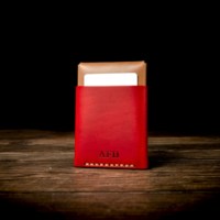 Porte-cartes unisexe en cuir véritable de haute qualité, portefeuille fin, fait main, style vintage, organisateur, bords brûlés, sans fermeture