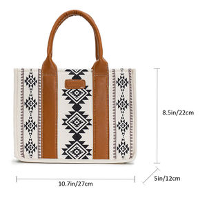 Custom Kleine Western Vintage Dames Portemonnees Handtassen Vrouwen Crossbody Schouder Boho Aztec Print Draagtas - Product Image 2