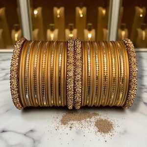 <b>Indian</b> Style Wedding Ethnic Velvet Glass <b>Bangles</b> Handmade Ladies Fashion High Quality Eco-Friendly Trendy <b>Bangles</b> Sets - Product Image 5