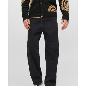 Pantalon en jean ample pour homme, denim délavé vintage, poches décontractées, jean avec logo personnalisé, marque privée, coupe ample personnalisée - Product Image 5