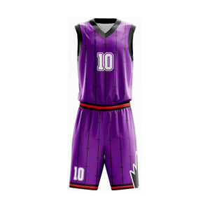 Maillot de basket-ball pour hommes Impression par sublimation Tissu en maille à séchage rapide Uniforme sportif d'équipe professionnelle Léger Respirant OEM ODM Logo personnalisé - Product Image 2