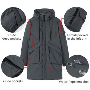 Best OEM and ODM Men's Puffer <b>Jacket</b> High Quality Custom Winter <b>Jacket</b> with Zipper Closure <b>Waterproof</b> and <b>Plus</b> <b>Size</b> Features - Product Image 3