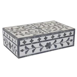 Offre spéciale Incrustation d'os en MDF de luxe Solution de stockage de bijoux personnalisée avec boîte de rangement en résine Modèle écologique du dernier modèle - Product Image 4