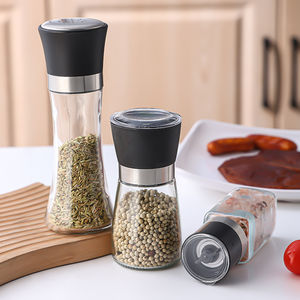 Pot de rangement pour épices en verre pour barbecue de cuisine avec cuillère télescopique pour un accès facile aux assaisonnements secs et aux ingrédients de cuisine - Product Image 2