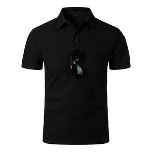 เสื้อโปโลโลโก้ที่กําหนดเอง ปรับแต่งโลโก้เย็บปักถักร้อย ออกแบบเสื้อโปโล ผ้าฝ้าย 100% ปักโลโก้ เสื้อยืดโปโลกอล์ฟธรรมดา - Product Image 1