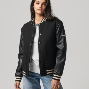 Veste universitaire unisexe moderne, coupe-vent, intérieur matelassé, vêtement de sport décontracté, broderie personnalisée, équipe, école - Product Image 5