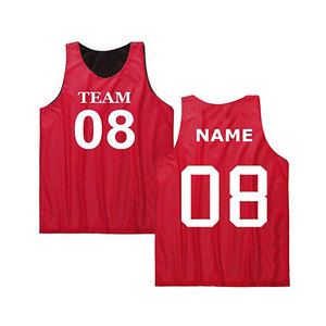 Maillot de basket-ball personnalisé gilet de sport réversible ajouter n'importe quel numéro de nom d'équipe maillot personnalisé pour hommes - Product Image 2