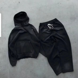 ชุดวอร์มผ้าฝ้ายไซส์ใหญ่พิเศษของผู้ชายชุดวอร์มฤดูหนาวแบบมีฮู้ดสำหรับใส่วิ่งขายาวติดฉลากส่วนตัวได้100% ตามต้องการ - Product Image 5