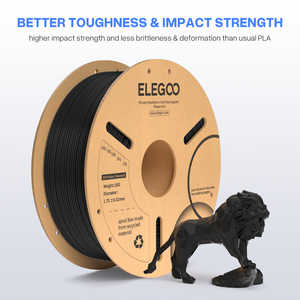 Filament d'imprimante 3D ELEGOO PLA Plus 1 kg, 1,75 mm, coloré, 15+ couleurs, y compris TPE, PCL, HIPS, PETG, TPU, ABS, PA, PP, PPS, PEK, Nylon, POM extrudé - Product Image 2