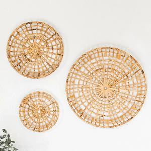 Décoration murale en jacinthe d'eau, centre de table, art bohème fait main, décoration murale pour la maison - Product Image 6