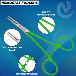 Juego de tijeras Vaslcare Premium Nursing, 3 uds., fórceps manuales con pinzas de vendaje quirúrgico hemostático - Product Image 4
