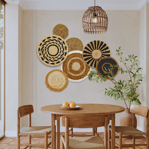 Decoración de pared tejida de algas marinas de primera calidad, tamaño personalizado, artesanía, dormitorio, diseño Art Deco, fabricante vietnamita, Color personalizado - Product Image 5