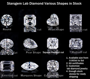 Starsgem Vvs Lab Grown Diamonds 3,2mm Forma redonda Corte brillante Diamante de laboratorio blanco DEF VS Diamante creado en laboratorio - Product Image 4