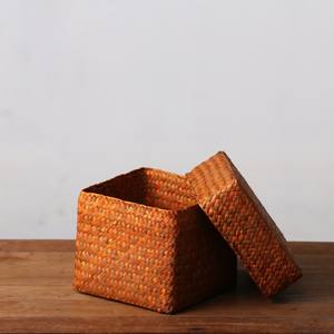 ตะกร้าสานจากหญ้าทะเลสานแบบไม่ซ้ำใครกล่องของขวัญหัตถกรรมรอมฎอนเป็นมิตรกับสิ่งแวดล้อม - Product Image 6