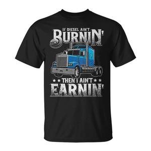 T-shirt fantaisie premium pour chauffeurs de camions et semi-remorques, idéal pour les conducteurs de camions diesel – T-shirt promotionnel pour chauffeurs de camions - Product Image 1
