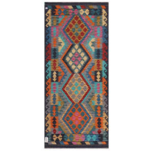 Alfombra Kilim de Maimana, Afganistán, 196 x 88 cm, Alfombras y Juegos de Alfombras - Product Image 1