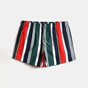 Shorts de bain décontractés pour hommes en polyester de haute qualité, motif uni avec impression numérique - Product Image 1