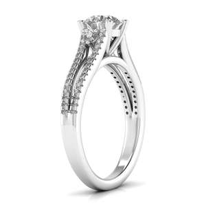 Bague solitaire en diamant rond taillé 0,70 ct, couleur F, clarté VS, diamant cultivé en laboratoire, en or 14 carats, pour mariage, fiançailles, soirée. - Product Image 6