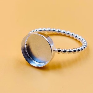 Lunette ronde bague réglage 925 argent Sterling rond 8MM Base vierge résine lait maternel Cabochon pierre souvenir bijoux à bricoler soi-même fournitures - Product Image 5