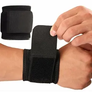 Poignets de gymnastique rouges personnalisés à la mode enveloppes de soutien de poignet en tissu de fitness avec crochets poignées et sangles - Product Image 4