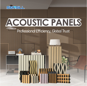 <span class=keywords><strong>Pannelli</strong></span> Acustici in Legno di Quercia MDF con Feltro, <span class=keywords><strong>Pannelli</strong></span> Decorativi Fonoassorbenti per Riduzione del <span class=keywords><strong>Rumore</strong></span> in Studio e Ufficio - Product Image 2