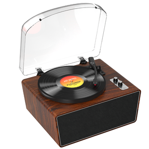 Puissant tourne-disque vinyle RGB LED éclairage <span class=keywords><strong>RCA</strong></span> Jack plusieurs Modes de sortie 30W Subwoofer haut-parleur stéréo Radio prise casque - Product Image 2