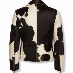 เสื้อแจ็คเก็ตหนังวัวแท้สำหรับผู้หญิง กันน้ำ หนังวัวแท้ พร้อมตกแต่งโลโก้ตามสั่ง สำหรับฤดูหนาว แจ็คเก็ตสำหรับผู้ชาย - Product Image 5
