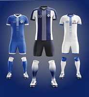 Uniformes de Fútbol Personalizados de Alta Calidad con Sublimación Completa, Conjuntos de Fútbol para Clubes, 100% Poliéster, Transpirables y Ligeros