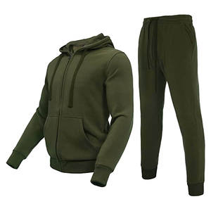 Chándal cálido con cremallera completa para hombre, conjunto deportivo, chándal informal, chándales de entrenamiento de gimnasio, chándales de otoño para hombre personalizados - Product Image 1