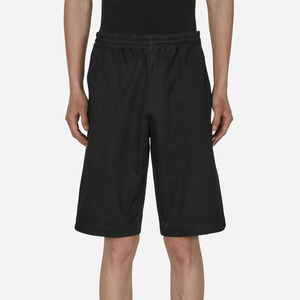 Short moderne uni au genou pour hommes coupe décontractée ceinture élastique coton biologique écologique été Streetwear sport décontracté - Product Image 1