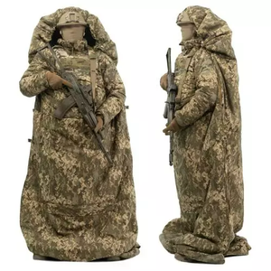 Saco de Dormir con Construcción de Nailon Aislado, Diseño Resistente al Viento para 4 Estaciones, Compacto y Plegable, Estilo Exterior DUGOUT-R CAMO - Product Image 1