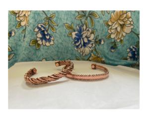 Diseño de cadena de latón 100% Brazalete de diseño de cobre Artesanías indias Sensación de joyería natural y estética - Product Image 2