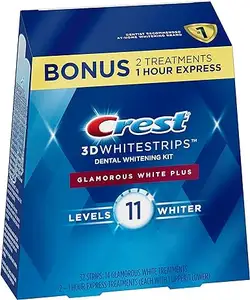 Crest 3d Whitestrips, Glamoureuze Witte, Tanden Bleken Strip Kit, 32 Strips (16 Count Pack) -Verpakking Kan Variëren