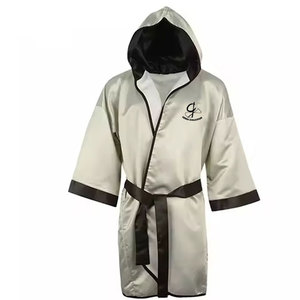 Prix usine Robe de boxe entièrement personnalisée 100% Polyester Arts martiaux porter robe de bonne qualité avec marque privée - Product Image 1