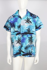 Down Collar Beach Wear Hawaiian <b>Shirts</b> <b>Floral</b> polyester high quality Printed Hawaiian <b>Shirts</b> / Hawaii <b>Shirts</b> - Product Image 2