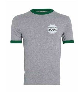 Camiseta de cuello redondo Camiseta de algodón Premium para hombre-Camisetas de palangre clásicas de manga larga preencogidas Camisetas básicas Camisetas de timbre - Product Image 5