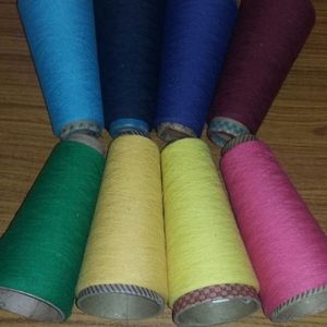 100% Cotton Ring Spun <b>Yarn</b> Dyed for Textile Weaving Moisture Absorbent Multi Color Options in India - Product Image 1
