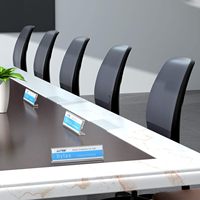 Plaque signalétique en acrylique moderne, écologique, sur mesure, transparente, élégante, légère, pour couleur personnalisée, logo personnalisé, portable