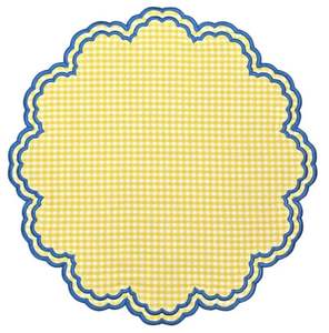 Designer linen <b>table</b> <b>placemats</b> embroidered work made using traditional techniques <b>for</b> classic and contemporary dining rooms - Product Image 6