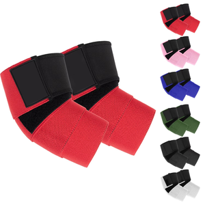 Heavy Duty Elastic Compression Elbow Wraps Cross Training Powerlifting Strap for Men and Women Fitness <b>Safety</b> <b>Product</b> - Product Image 6