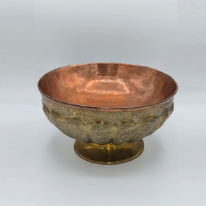 Frutero de Latón de Primera Calidad con Diseño Martillado para Decoración de Mesa de Comedor y Hogar, Tazón para Servir Dulces - Product Image 1